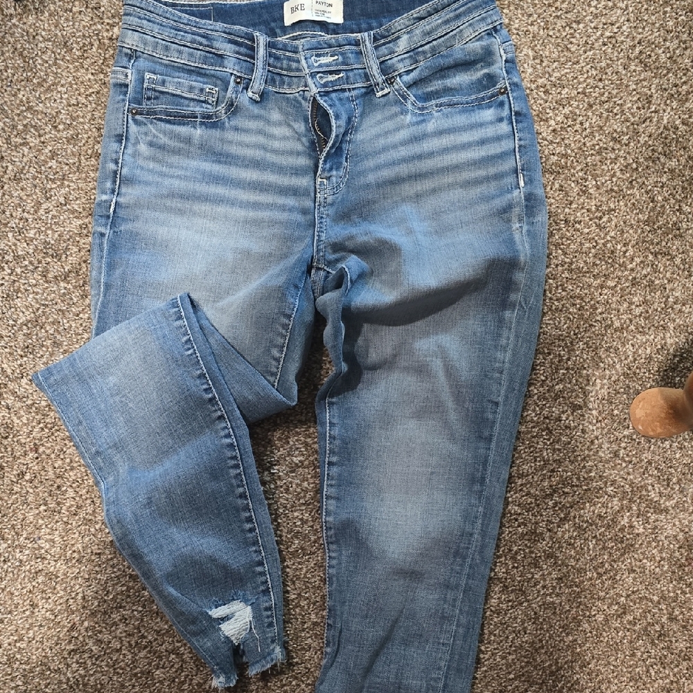 BKE Women's ANKLE SKINNY Jeans - Blue